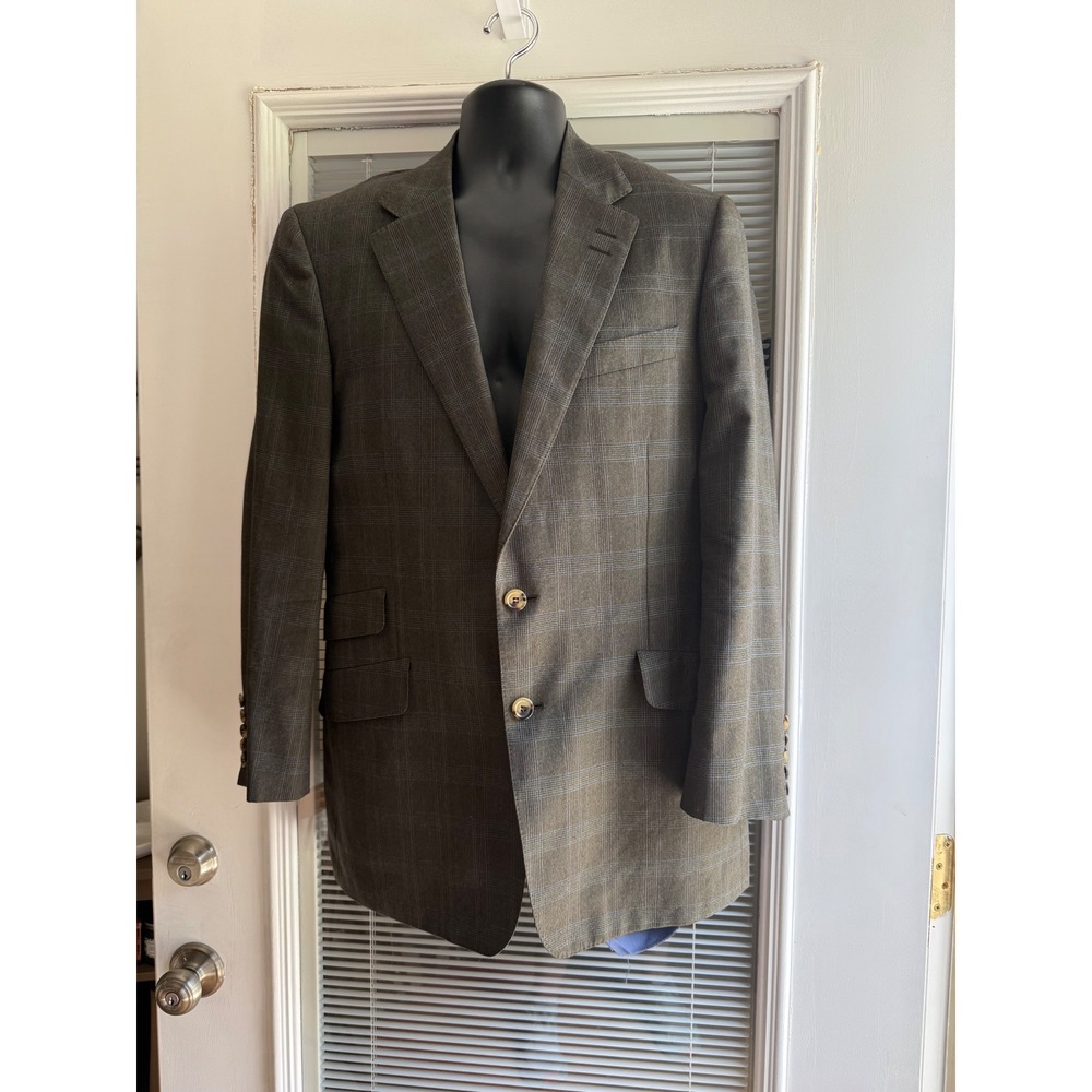 Paul Smith London Blazer Mens 40 Brown Plaid Merino Wool The Byard Italy made